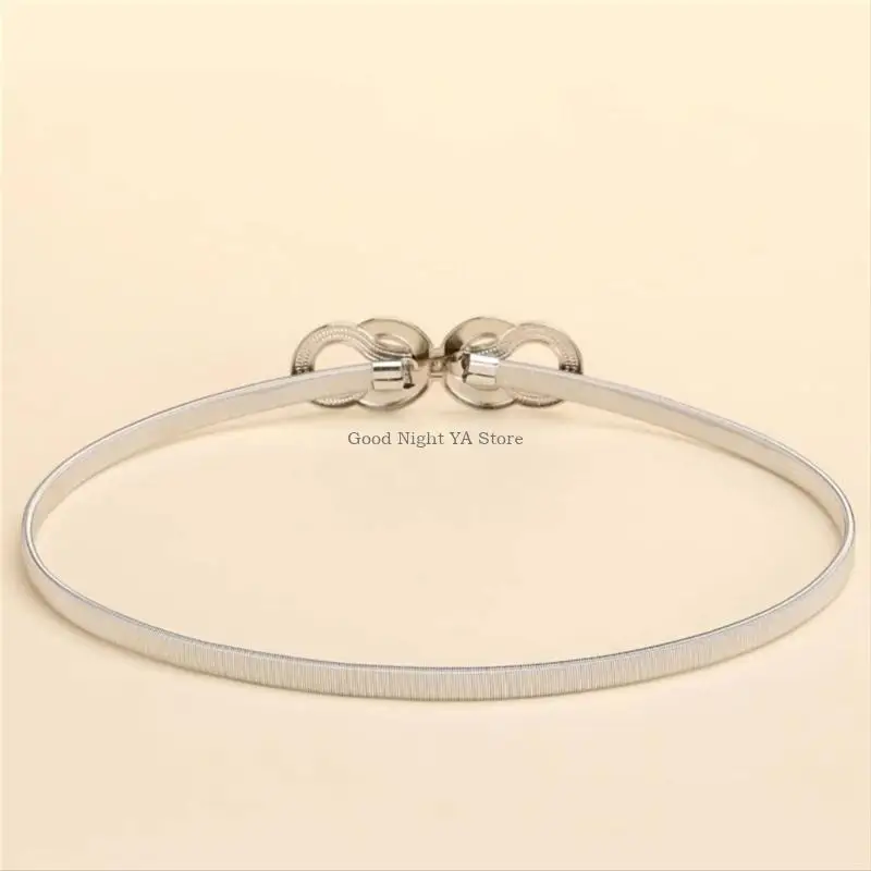 

Elastic Waist Chain Belt For Dresses Women’s Versatile Accessory Perfect Gift Gold Silver