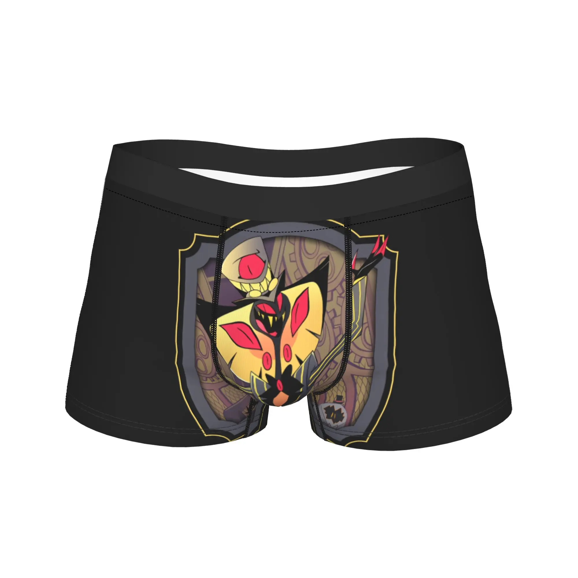 

Hazbins Hotels Lucifer Underwear Males Panties Printing Elastic Boxershorts Hot Sale Shorts Briefs Plus Size 2XL