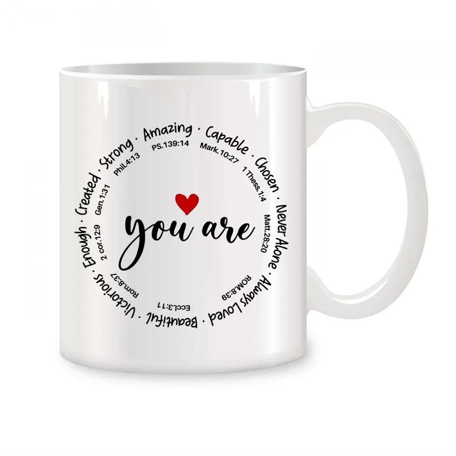 You Are Amazing Mugs For Religious Gifts for Women Birthday Gifts Novelty Coffee Ceramic Tea Cups White 11 oz