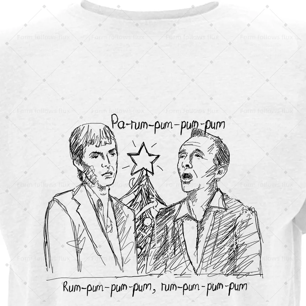 

2026 men T-Shirt Hoodie 70s Glam Rock Legend David and Bing Crosby Christmas Hand Drawn Comic style Unisex S-6XL Plus Size Frien