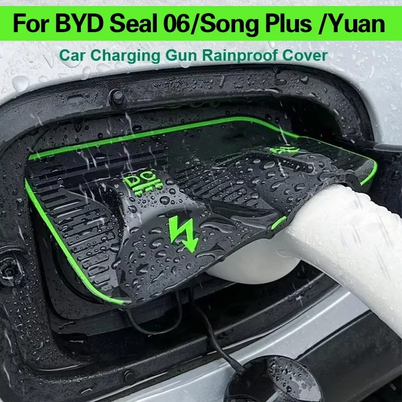 For BYD atto3 dolphin /Song Plus /Yuan UP/sealion 7 New Energy Car Charging Port Waterproof Protector Cover Gun Rain Cover
