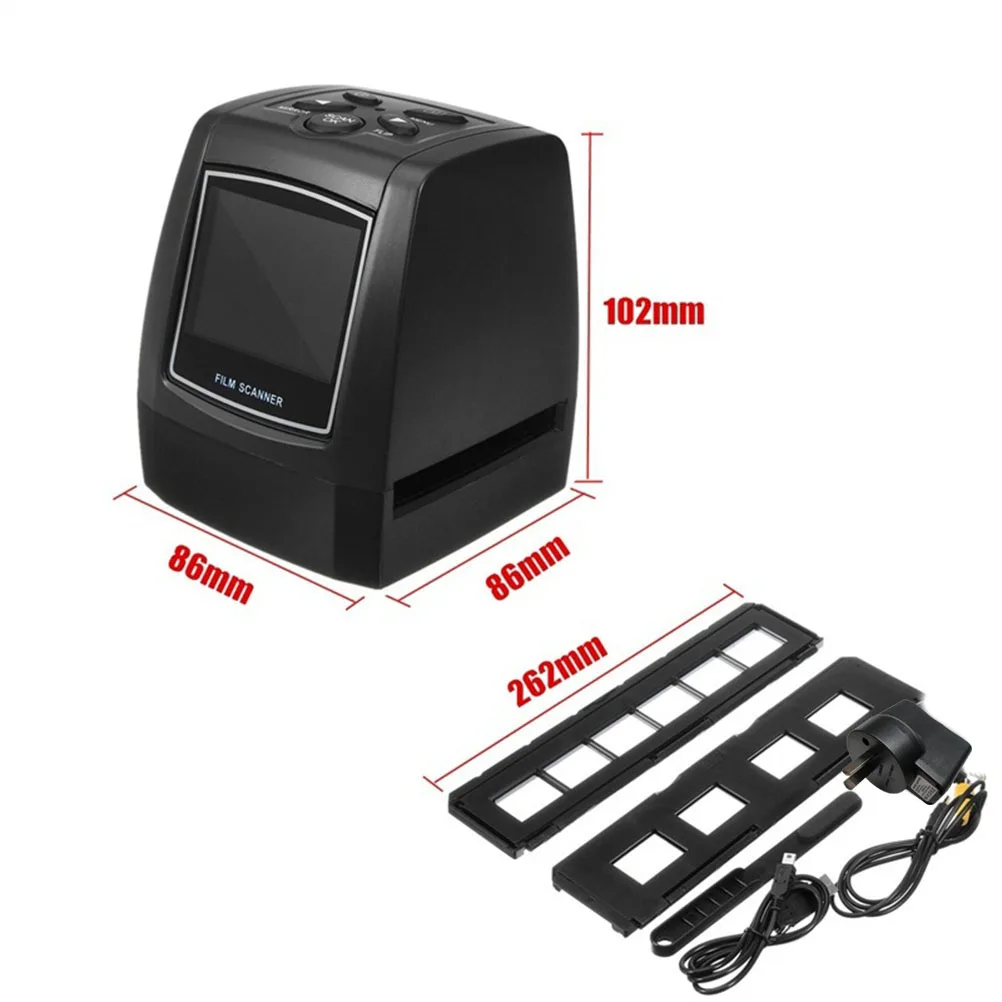 

35Mm 135Mm Slide Film Scanner 5.0Mp 3600Dpi Portable Negative Digital Converter 2.36 Inch Lcd Usb 2.0 Interface For Home Office
