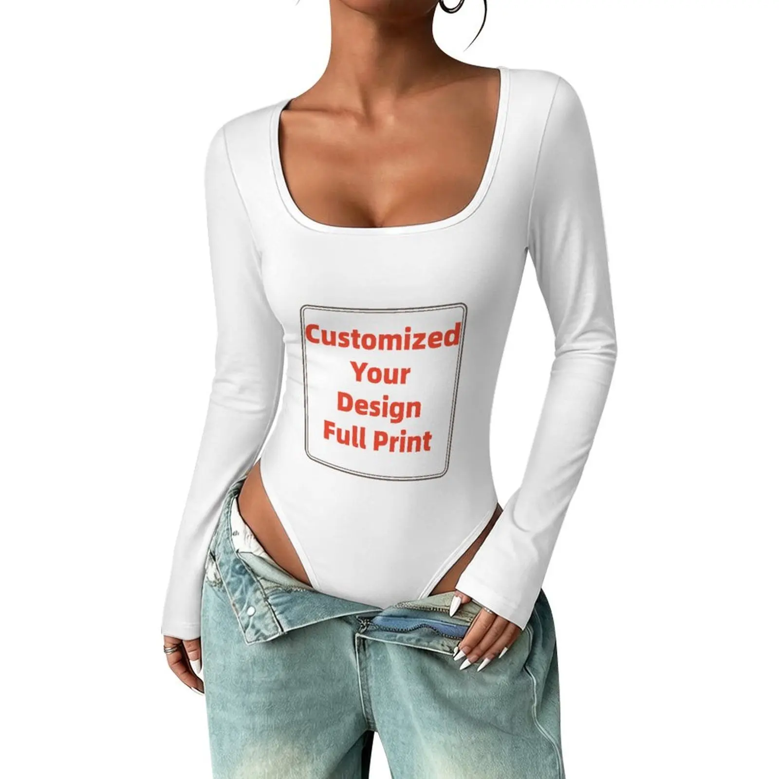 Customized Long Sleeve Swimsuits for Women - Tummy Control, High Neck One Piece Bathing Suit