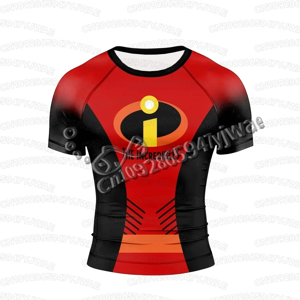Sommer-T-Shirt für Jungen, Mädchen, Familien, Kinder, Herren, Damen, Eltern-Kind, The Incredibles, Urlaub, kurzärmeliges Cosplay-T-Shirt – Detail 4