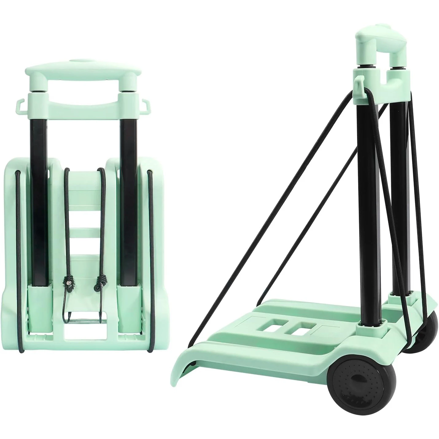 

Folding Hand Truck, Foldable Dolly Cart For Moving, Utility Dolly Platform Cart Maximum capacity of 40KG/88Lbs Adjustable Height