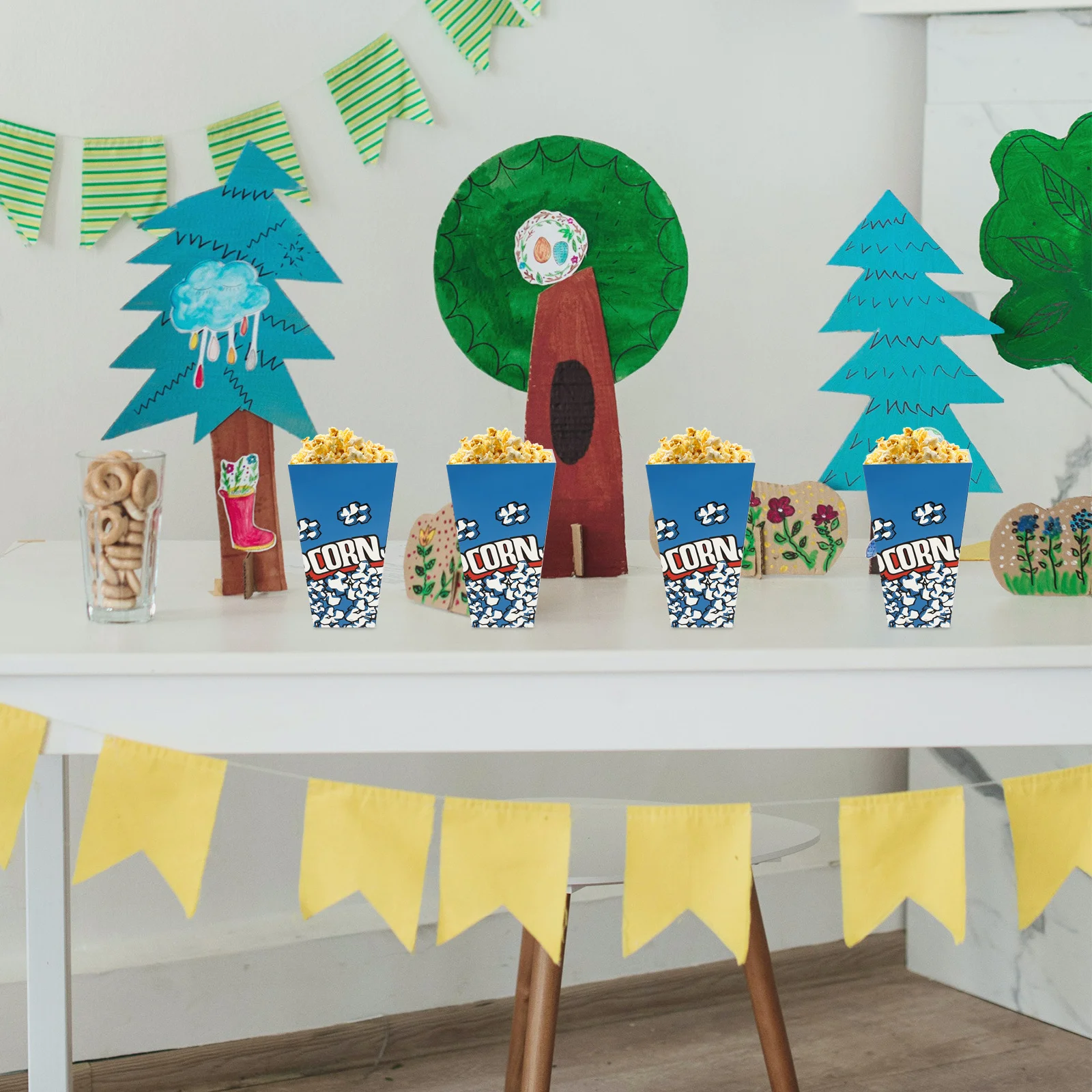 

100 Pcs Popcorn Box Boxes Paper Bulk Containers for Party Holders Reusable Supply Buckets