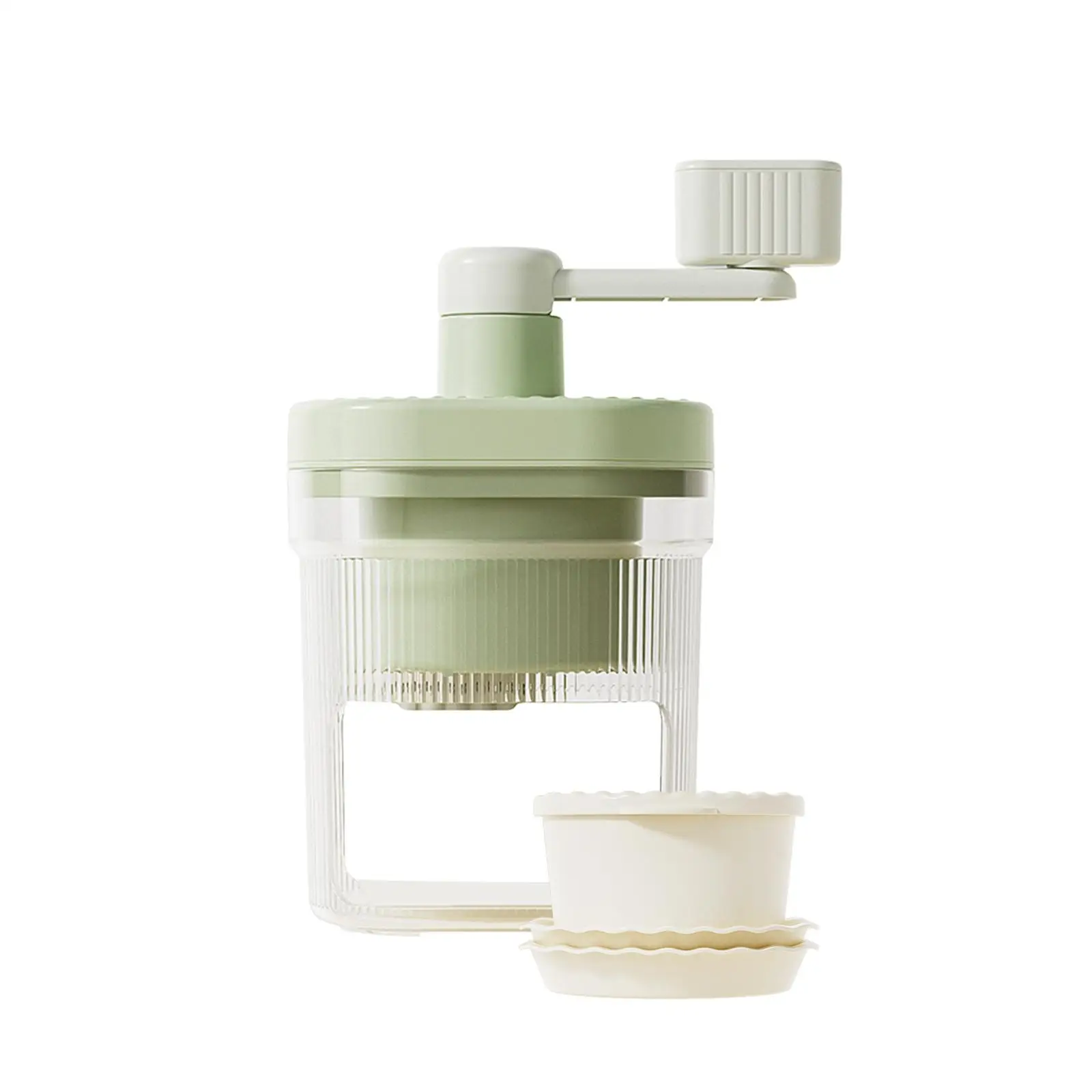 Mini Hand Crank Ice Crusher Ice Shaver Household Lightweight DIY Portable for Adults and Children Outdoor Activities Restaurants