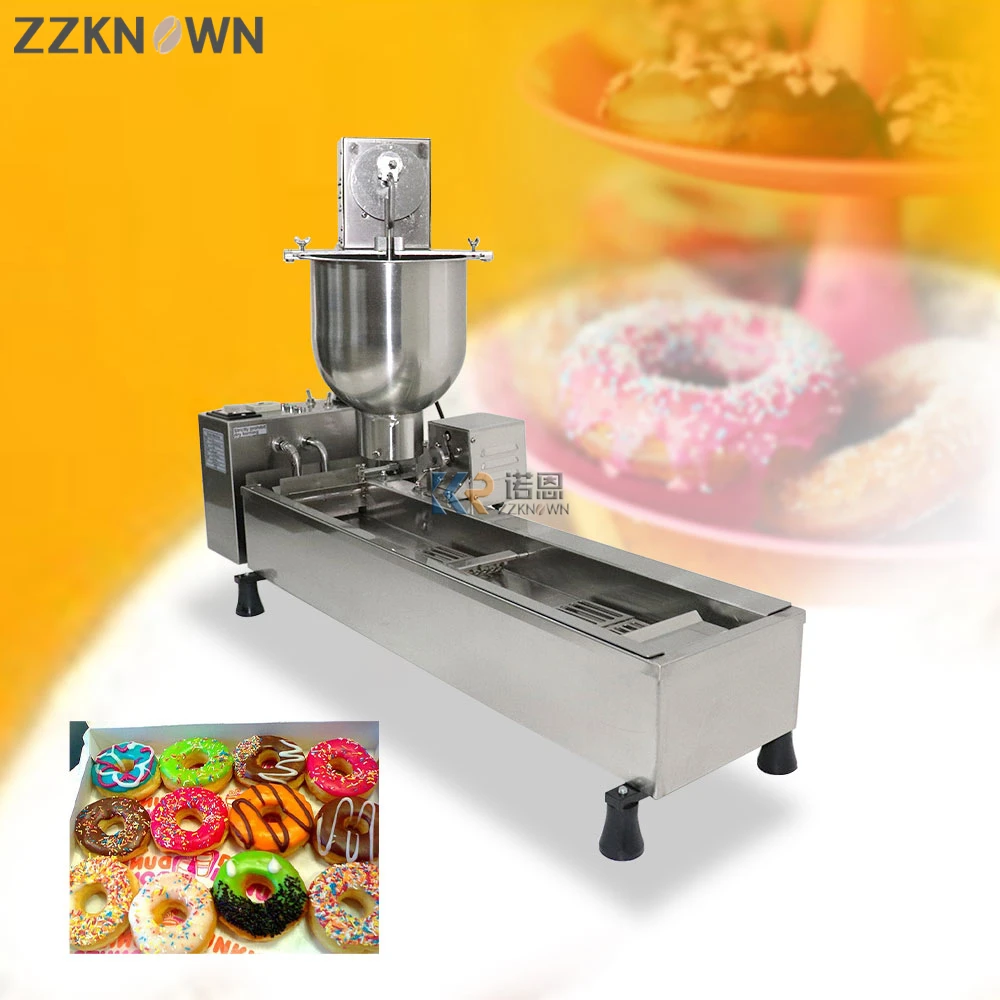 Fully Automatic Mini Mochi Maker Frying Vending Filling Glazing Donut Making Machine Industrial Donut Making Fryer