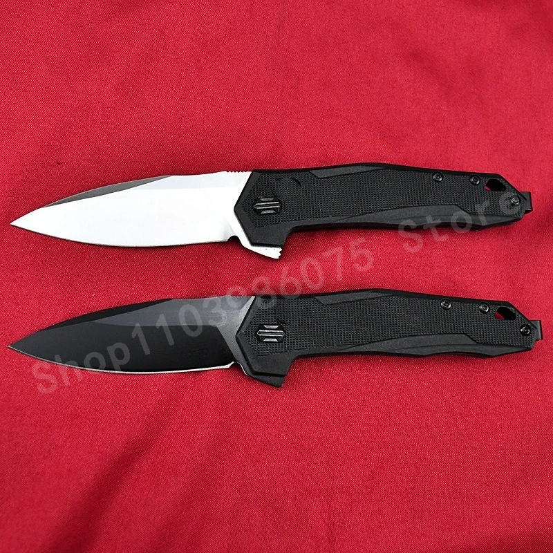 KS 2041 سكين جيب عالي الجودة مع شفرة D2 من ألياف النايلون مقبض حاد للتخييم في الهواء الطلق، هدايا رجالية قابلة للطي والمحمولة