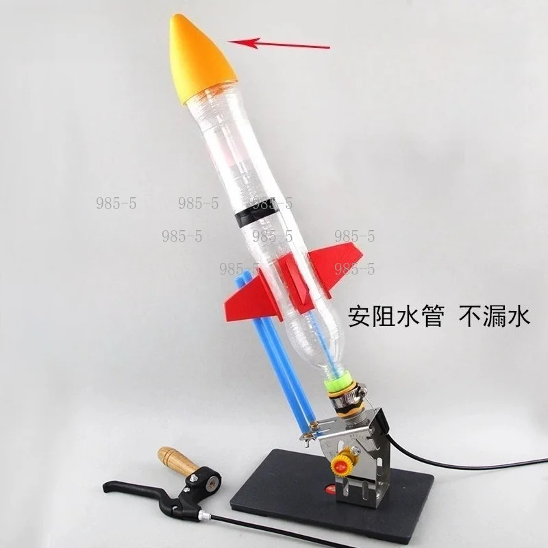 Children Handmade DIY Full Set Production Materials Water Rocket Launcher With Parachute