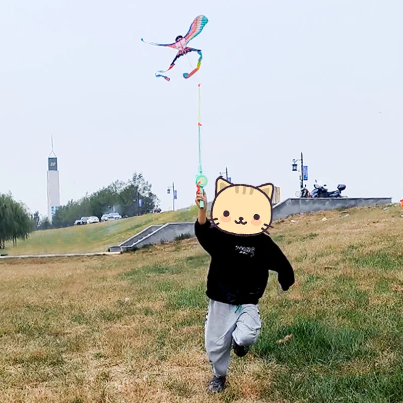 50cm 미니 플라스틱 연 DIY 연 그림 그리기 연 도구 및 비행 도구 포함 야외 재미 창의적인 장난감 어린이 선물