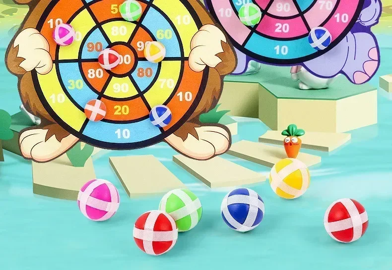 Lernspiele Dartscheibe Stickey Ball Dart Kinderspielzeug Kind Montessori Spiele Indoor-Sport für Kinder Montessori Spielzeug Geschenk – Detail 2