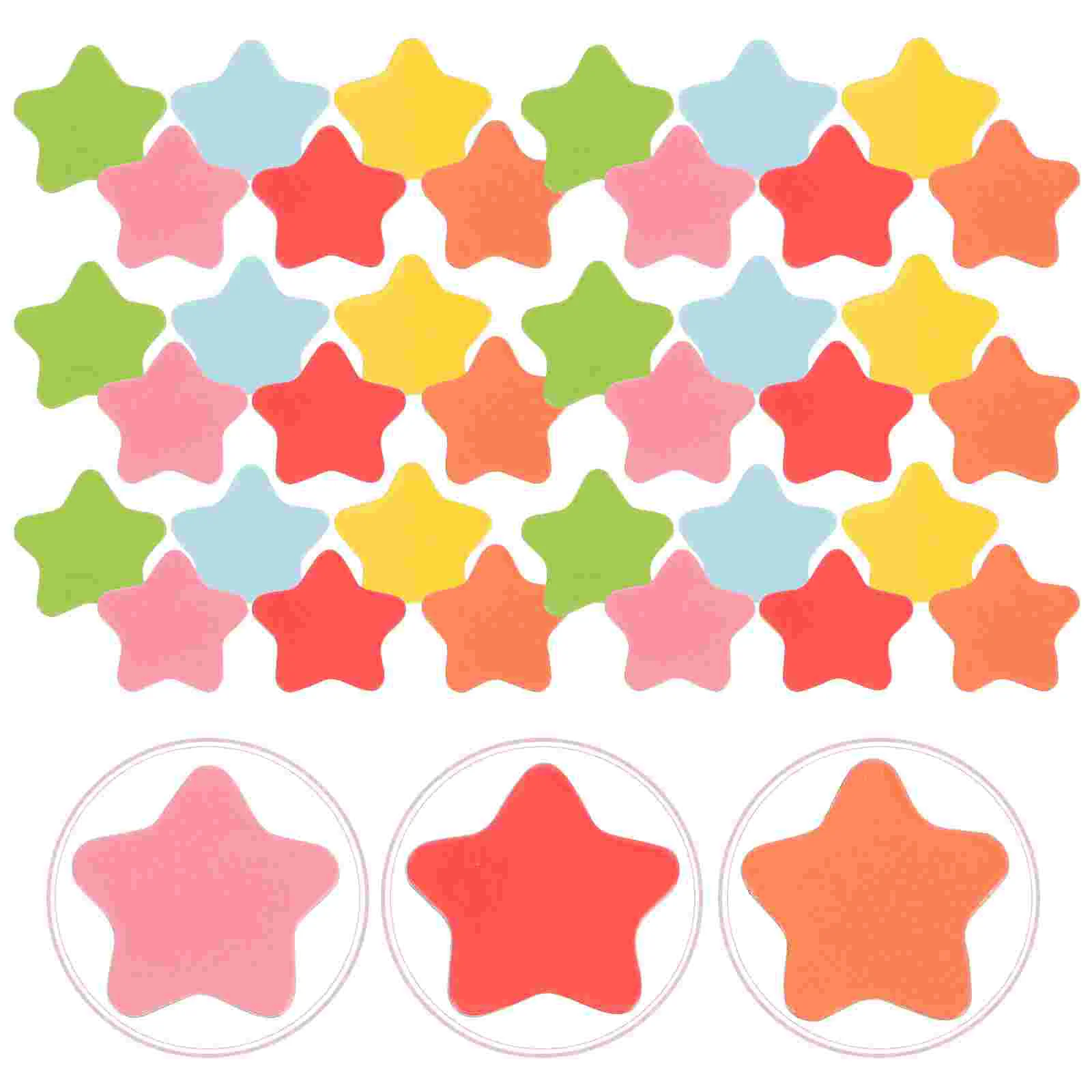 

120 Pcs Refrigerator Magnet Stars Magnetic Sticker for Kids Blackboard White Buttons