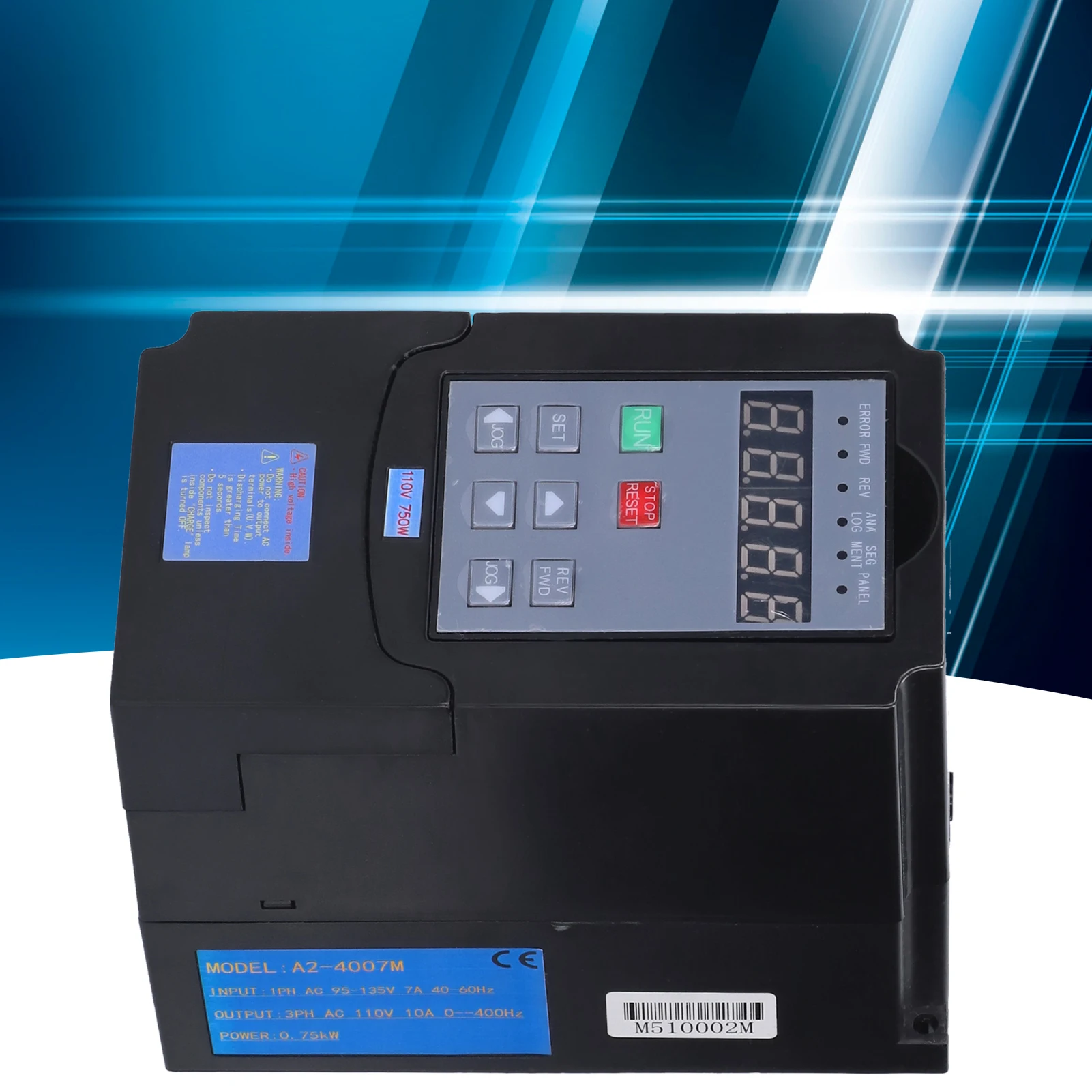 4007 Inverter Variable Frequency Inverter Single‑Phase Input 95‑135V 3‑Phase Output AC110V 0.75kw ‑4007 Inverter