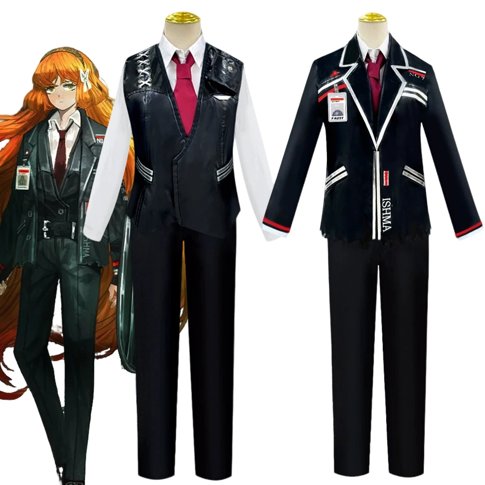 

Костюм для косплея игры Limbus Company Ishmael Jang Ye-na, женская черная боевая форма, карнавальная одежда, наряд