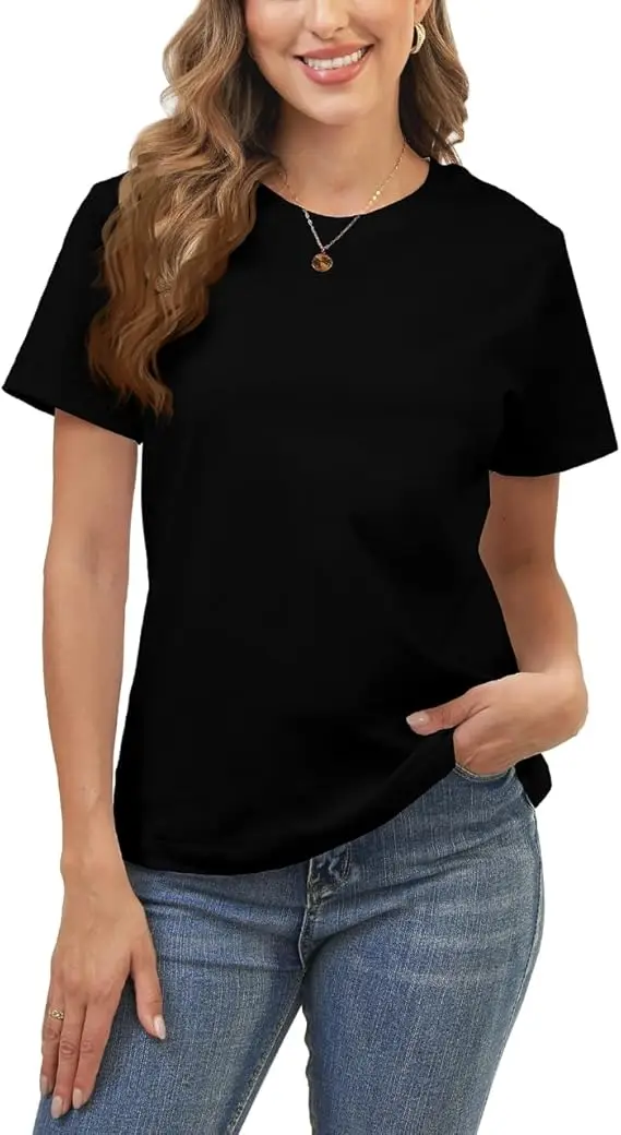 تي شيرت The Most Magical Place on Earth Disney Castle Graphic تي شيرت Santa Sleigh Firework Print للسيدات كاجوال من القطن