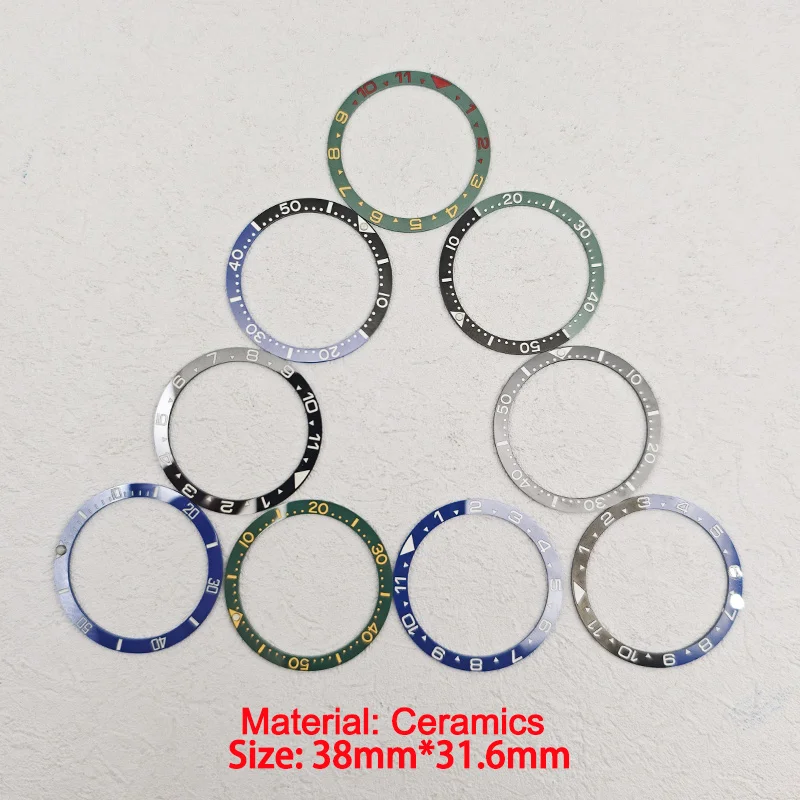 NH35 NH36 Cassa 38mm * 31.6mm Ceramica SKX007 Orologio Lunetta Inserto Anello Bilancia per SKX007 SKX009 SRPD Parti di Orologio Modificate