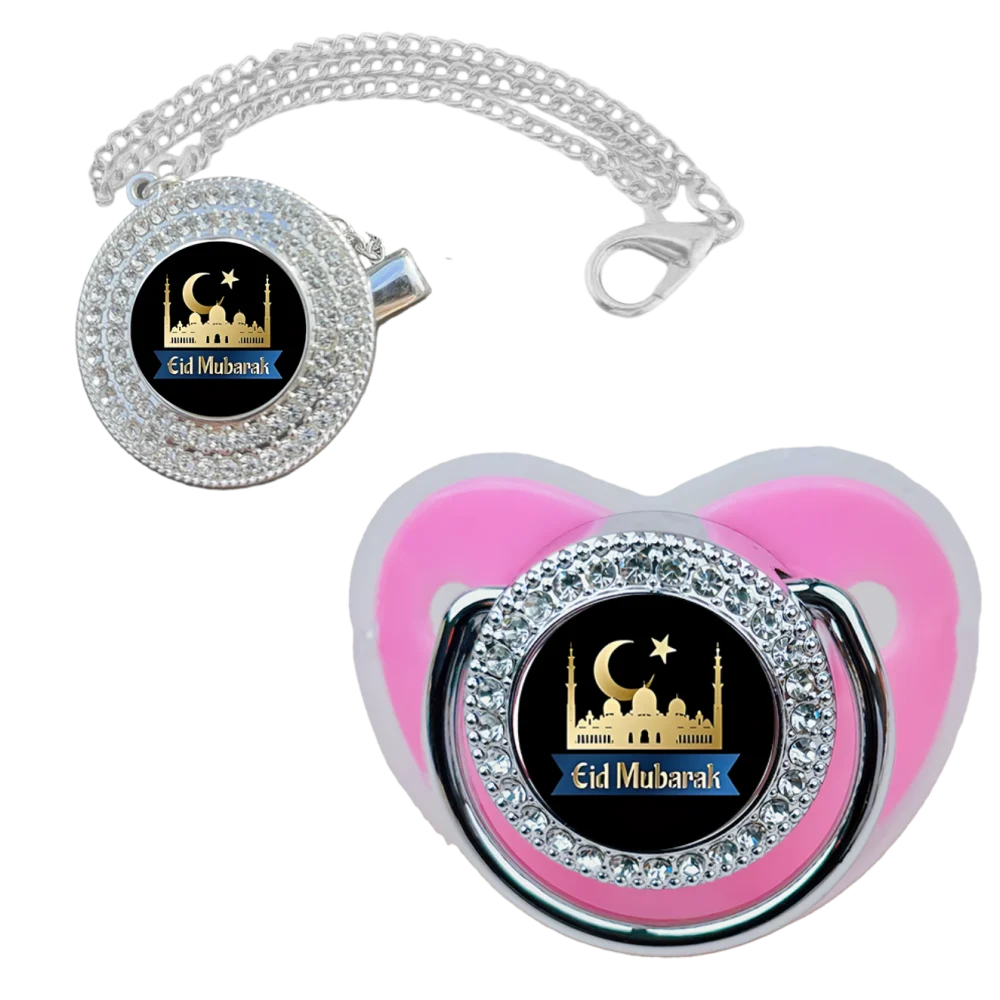 Muslin Print Newborn Pacifier Clip Baby Soother Silicone Teething Chew Toy Calm Comfort Infant Gift High Quality