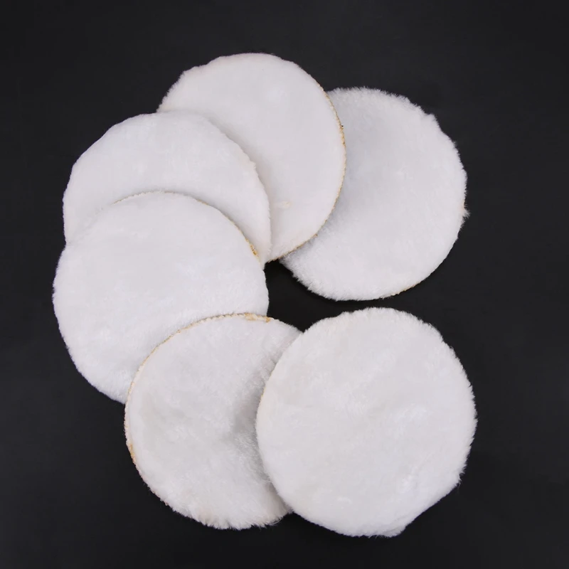 120Pcs 125Mm Car Polishing Pad 5 Inch Polish Waxing Pads Fiber Polisher Bonnet Car Paint Care