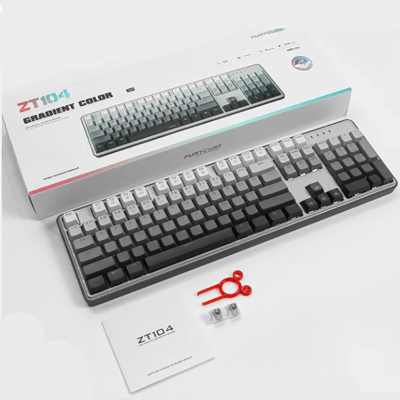 

Zifriend K82 K99 Gradient Keyboard Swappable Mechanical Keyboard 82/99 Keys Wire Gaming Keyboard Outemu Red Switch Pbt Keycaps