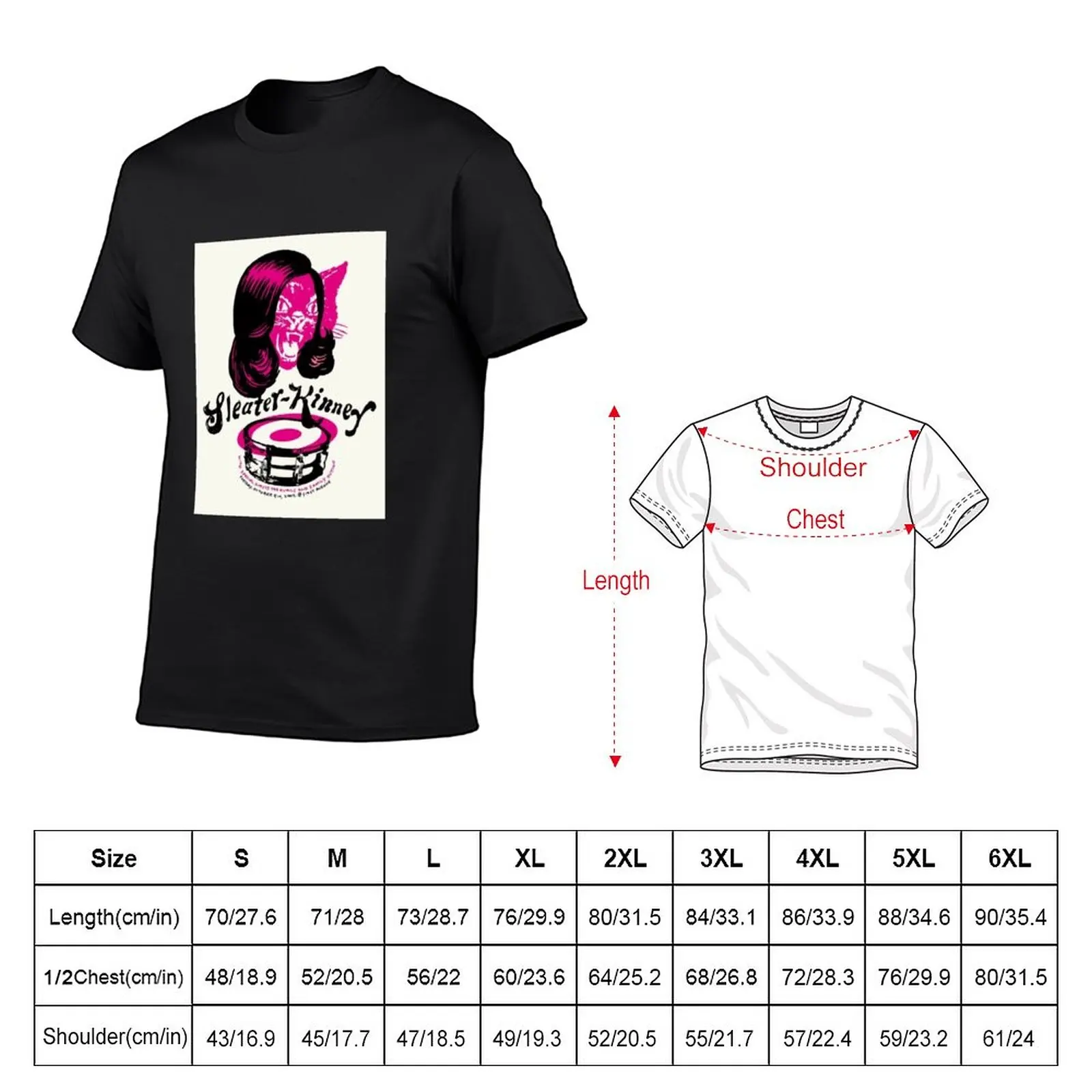 New sleater kinney T-Shirt tops plus size t shirts mens clothes