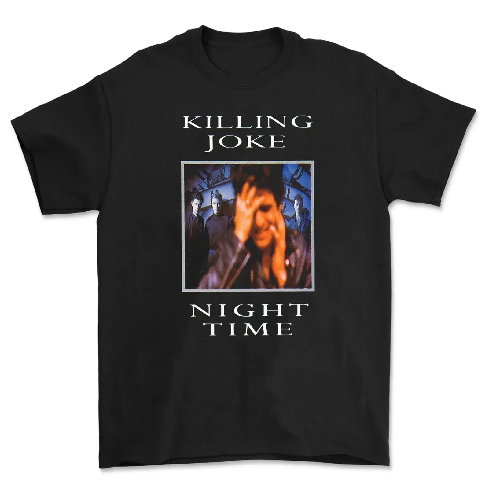 T shirt unisex Killing Joke Band album notturno cotone BS026 vintage Washed Comfortable fashion Stretched Soft homme streetwear