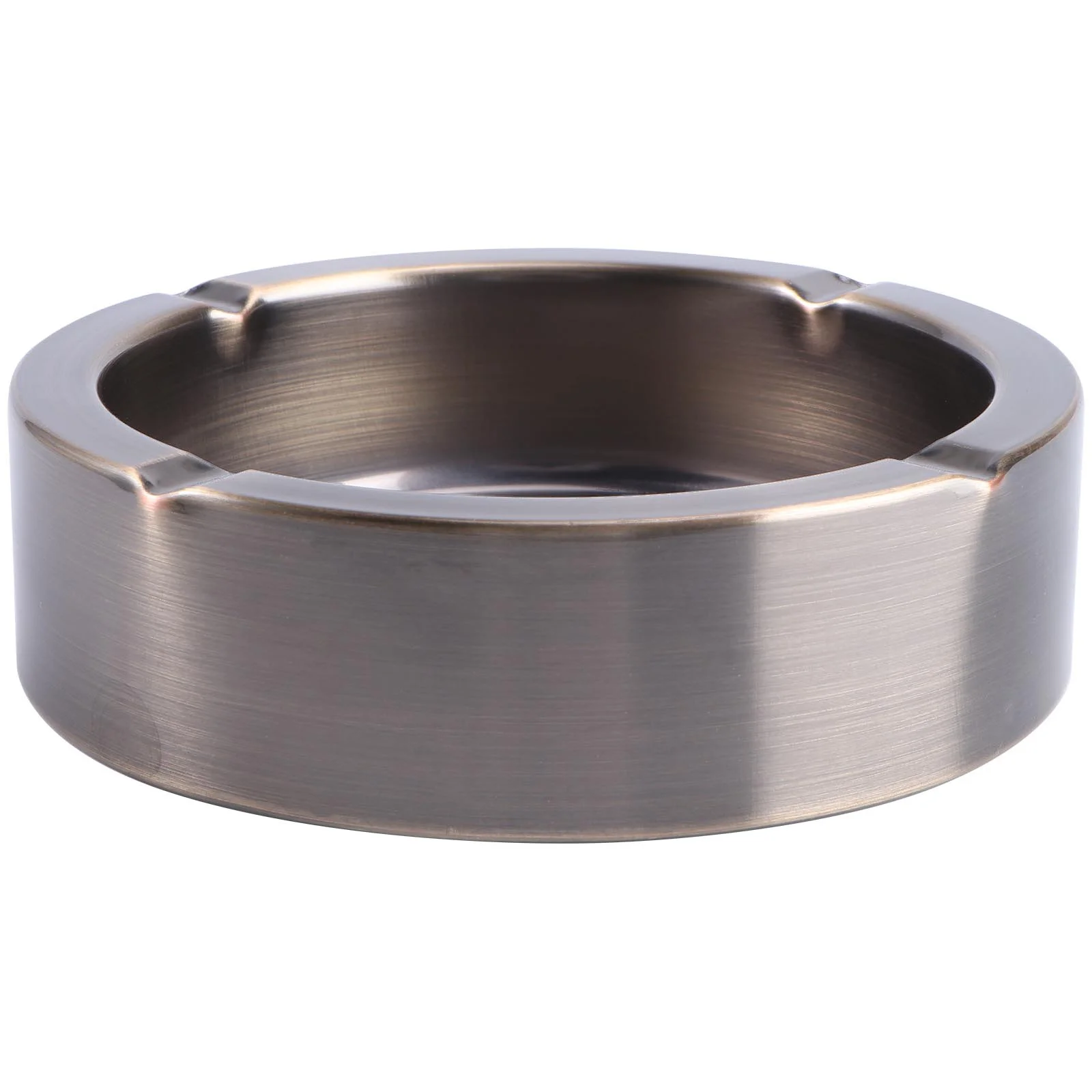 

Stainless Steel Ashtray Thickened Round Smokeless Anti-Fall Cigarette Holder For Home Car Hotel Bar Cafe