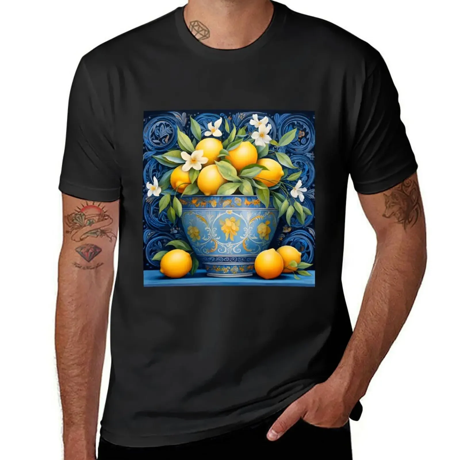 Luscious Lemon Harvest T-Shirt sweat anime clothes summer top animal prinfor boys slim fit t shirts for men