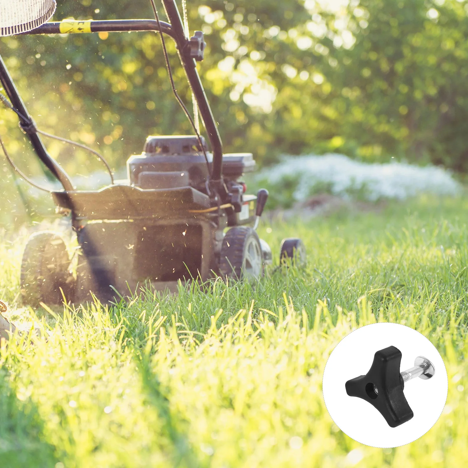 

2 Sets Universal Lawn Mower Handle Knob Bolts Wing Nut Replacement Parts for Walkers Garden Tools Power Equipment