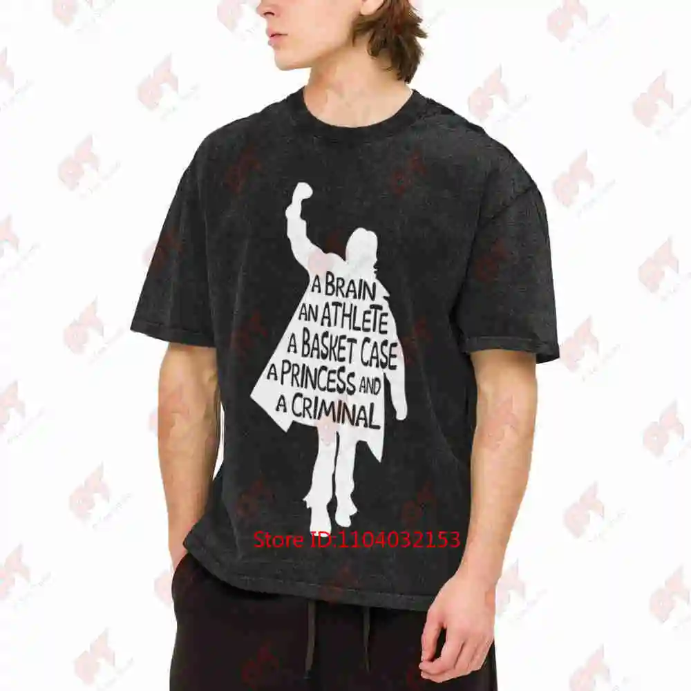 Breakfast Club Remember Me Vintage Washed Tee Pure Cotton T-Shirt
