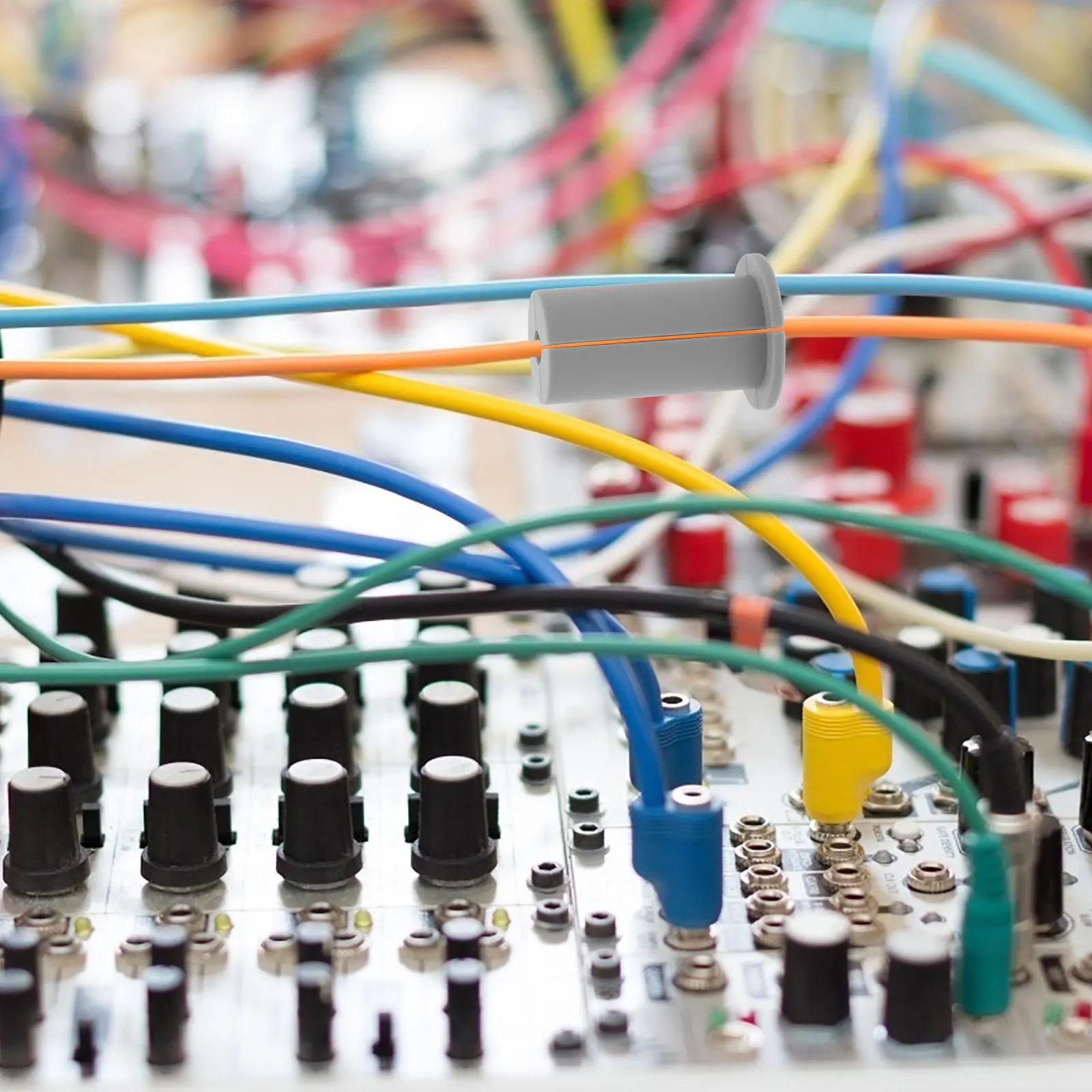 

2Pcs Silicone Cable Protector Wall Grommets for Wire Rope and Cables Secure Fit with Anchors for Home Office Use