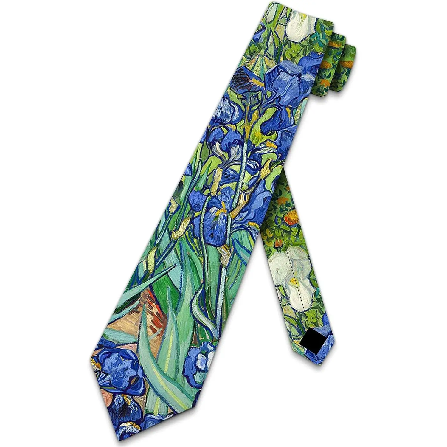 Art Ties Mens Irises Painting Necktie Formal printed Necktie for wedding party  Festival Daily Birthday Banquet work