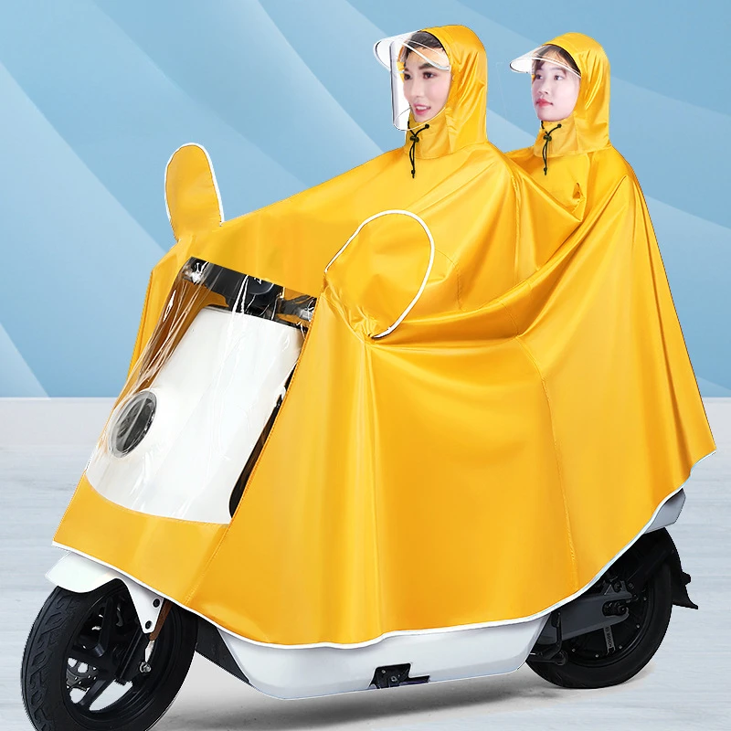 Electric Vehicle Raincoat, Long Whole Body Rainstorm Prevention, Motorcycle Battery Car Increase Thick Rain Poncho Raincoat, Sim