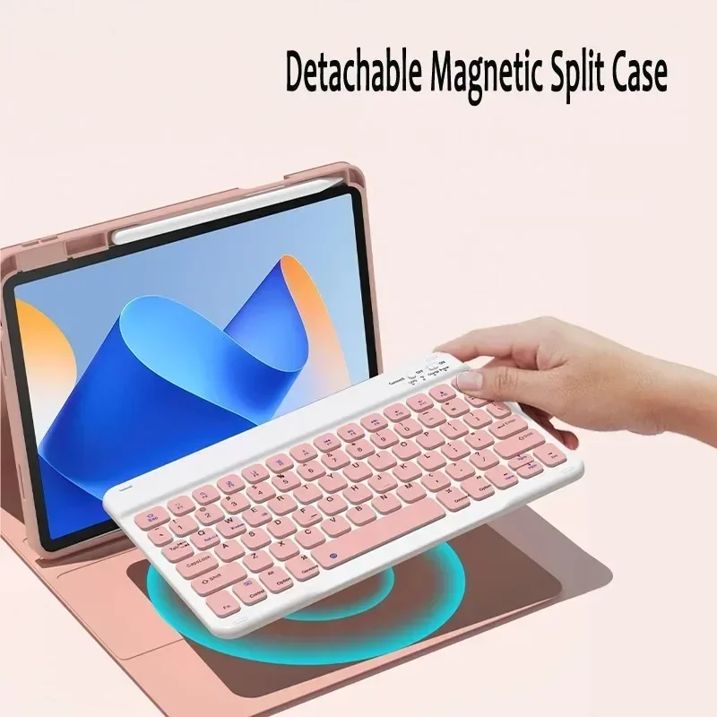 Suitable for Xiaomi Redmi Pad SE 11-inch Tablet Case Cover, Redmi Pad SE 11 Bluetooth Keyboard Case