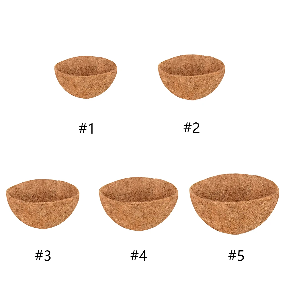 

Natural Hanging Basket Liner Breathable Coconut Fiber Flower Planter Multifunctional Waterproof Cuttable for Greenhouse Supplies