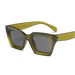 Fashion Thick Frame Square Sunglasses Woman Brand Design Vintage Mirrored Oversized New Cat Eye Sun Glasses Female Shades
