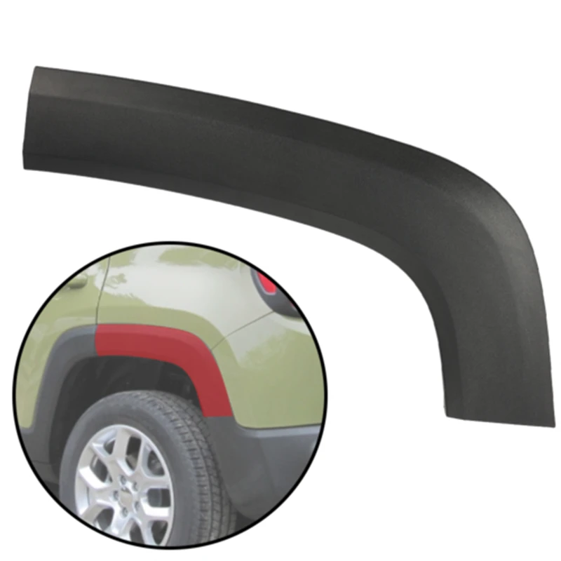 

Car Rear Bumper Wheel Fender Molding Trim Left/Right For 2015-2021 Jeep Renegade 5XB67LXHAA 5XB66LXHAA Car styling