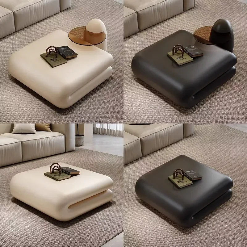 Nordic Italian Light Minimalist Durable Eco-Friendly Modern Square Wood Coffee Table for Living Room Home