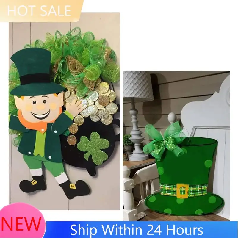 4 Roll St. Patrick's Day Poly Mesh Ribbon Plastic Mesh Green White Wired Edge Ribbon 10 Inch X 30 Feet Poly Deco Mesh Ribbon