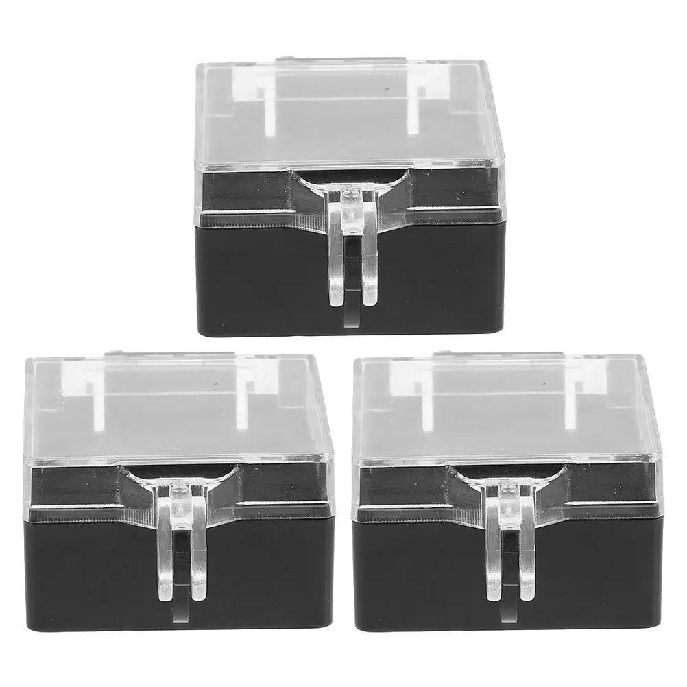 3Pcs Emergency Stop Button Cover Transparent Protective Dustproof Switch Protector for Industrial Electrical Equipment Safety