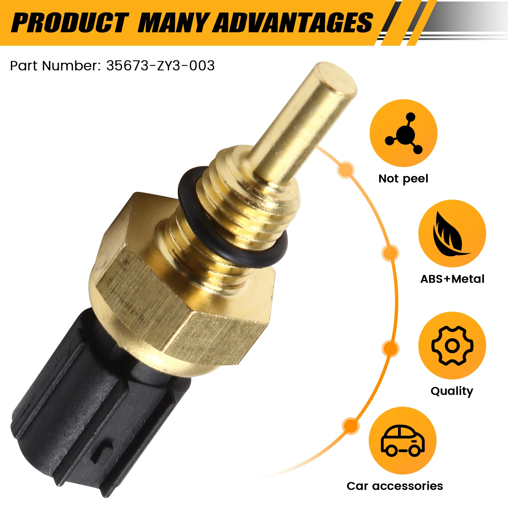 

Датчик температуры воды ABQB для подвесных моторов Honda 35673-ZY3-003 для моделей 135-250 л.с. BF135 BF150