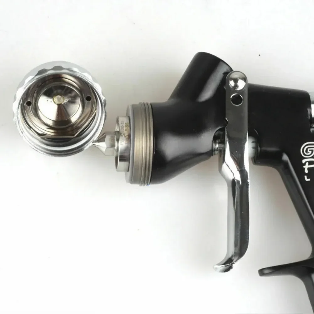 Imagem -04 - Tpaitlss-pistola com Copo Misturador Aerógrafo Bico de 13 mm Cor Preta à Base de Água
