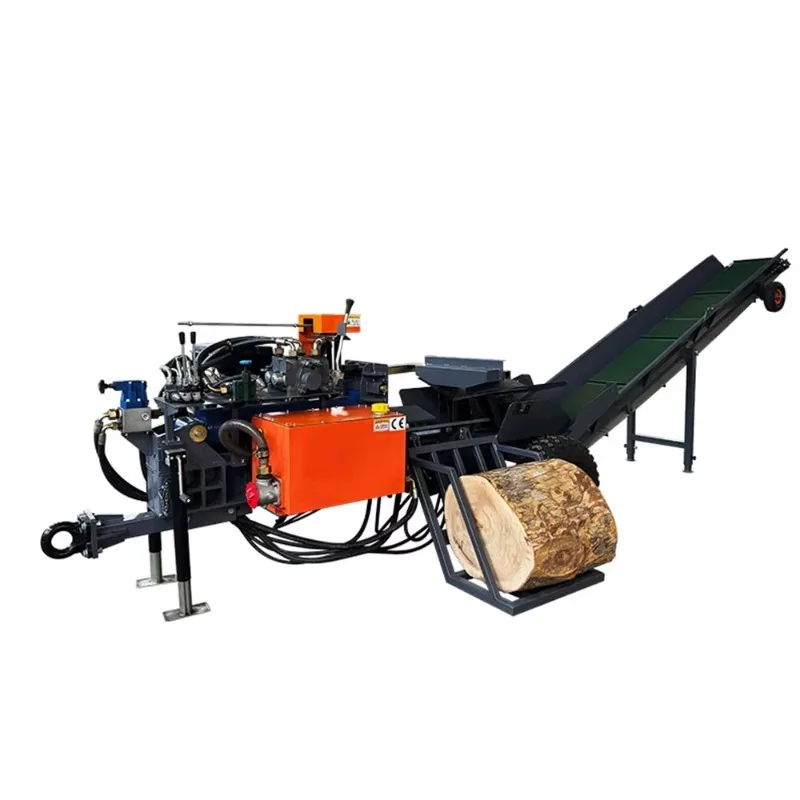 

【Best-selling】WholesaleElectric Hydraulic Small Horizontal Wood Splitter Manual Feeding System Log Crusher Applicable For Forest