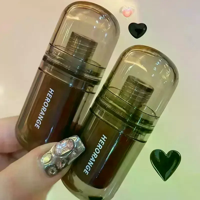 HERORANGE Zwarte Spiegel Lipgloss Blijvende Waterige Lip Glazuur Doorschijnend Donkerbruin Rode Vloeibare Lipstick Vrouwen Schoonheid Lip Cosmetica