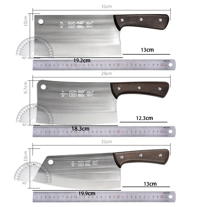 Wykwintny nóż kuchenny Longquan home, zestaw kuchenny nóż, ostry krajalnica wielofunkcyjny nóż do cięcia kości, akcesoria kuchenne