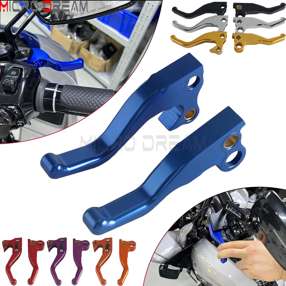 

For Harley Softail FLST FXST FLSTF FXSTSB Sportster 1000 XLX XR XLH Motorcycle Clutch Brake Levers 2 Finger Hand Control Lever