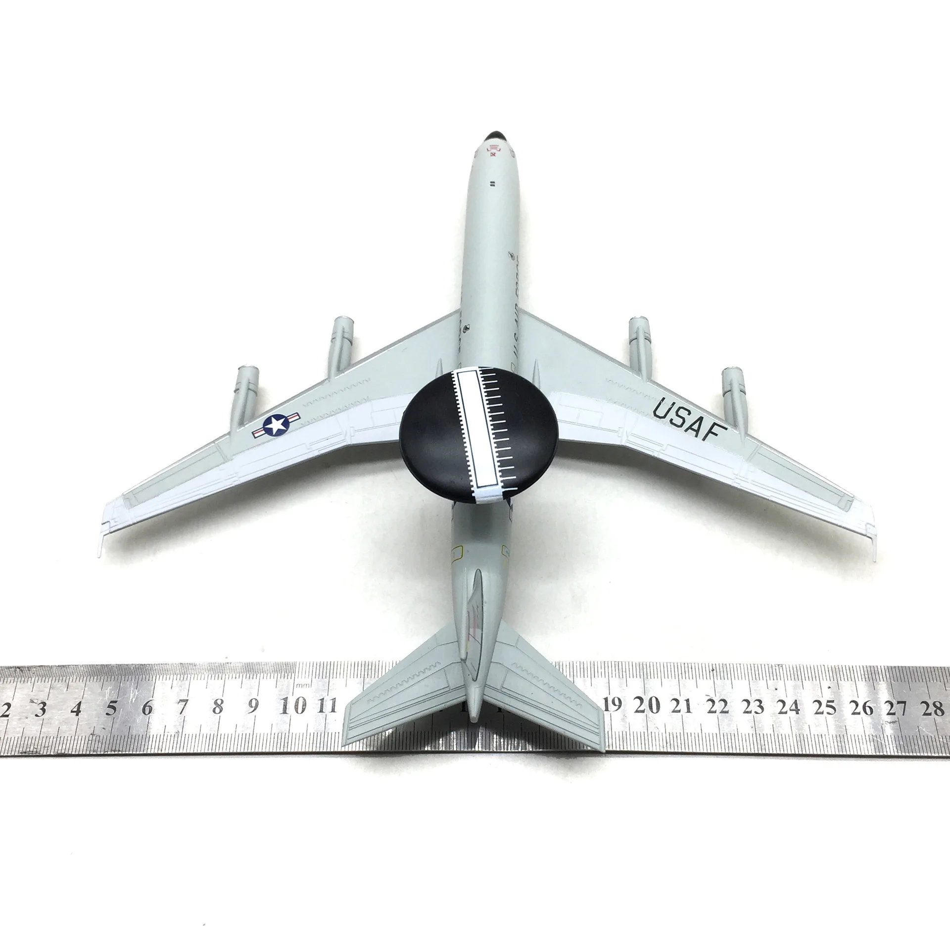 

1/200 Scale Gift Model American E-3 Sentry AWACS Airborne Warning and Control System Aircraft Metal Alloy Material Fighter