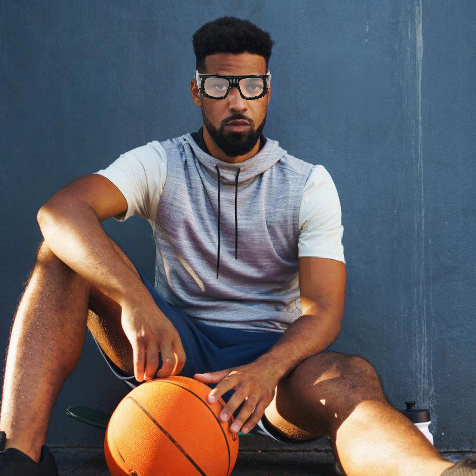 

Черные противоударные защитные спортивные очки UV400, футбольные, баскетбольные, велосипедные, уличные защитные очки, спортивные очки