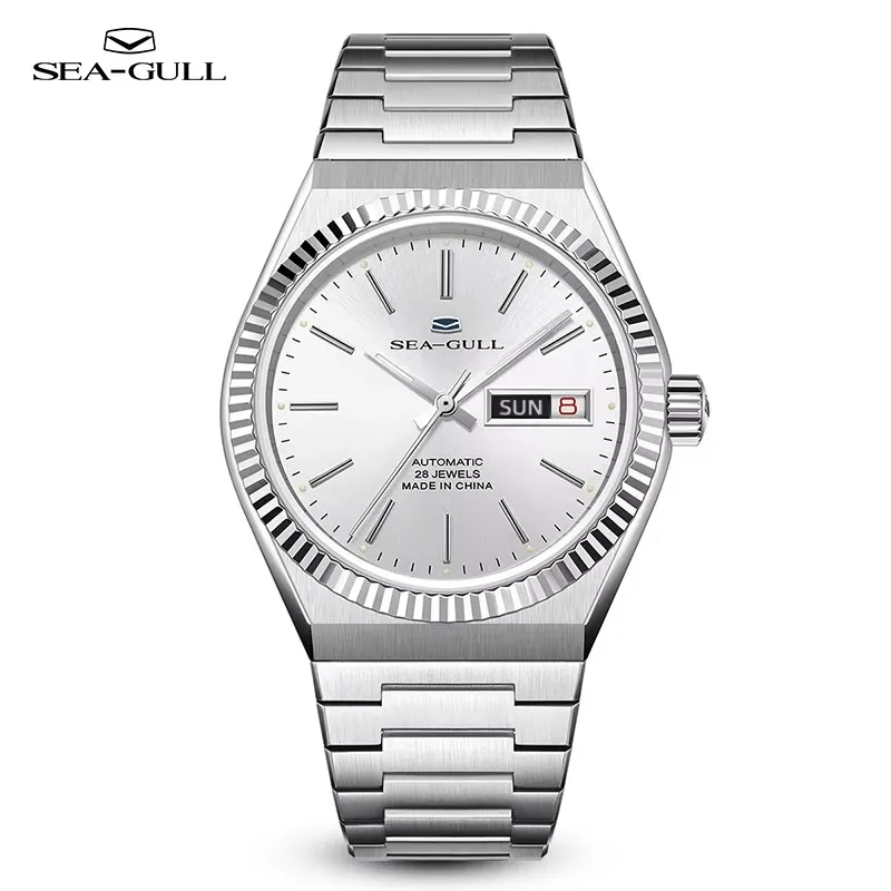 Seagull Historical Series Men Watch Bilingual Calendar Luminous Automatic Mechanical Watches Dress Wristwatch Casual Clock 1075