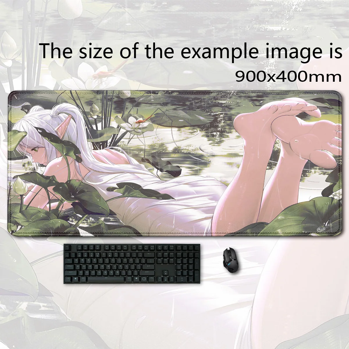 AnimeFrieren Beyond Journey End mousepad Mouse Mat Desk Mat With Pad Gaming Accessories Prime Gaming XXL Keyboard mouse pad Mat